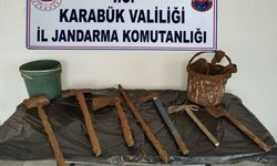 Kaçak kazı yapanları jandarma yakaladı