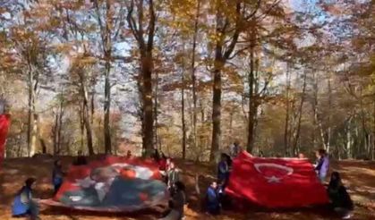 Gençler 1200 rakımlı Dumanlı Yaylası’nda, Atatürk için yürüdü