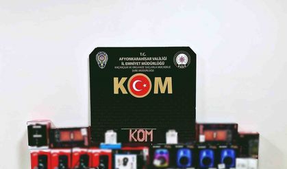 Polis çok sayıda kaçak elektronik ürün ele geçirdi