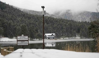 Bolu’nun incisi beyaz örtüyle kaplandı