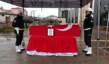 Kalp krizi sonucu hayatını kaybeden polis memuru için tören düzenlendi