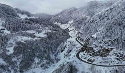 Zigana Dağı’ndan kar manzaraları