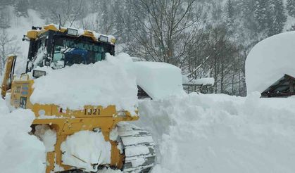 Artvin Macahel yoluna çığ düştü