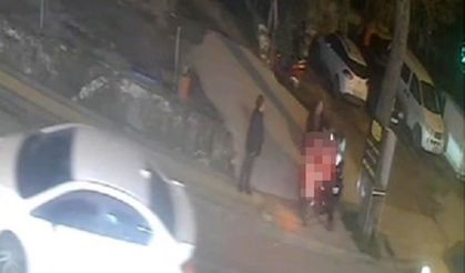 Motokuryelere sinir olduğu için durduk yere yumruk attı