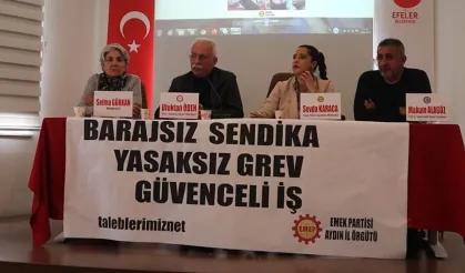 Emek Partisi Aydın’da sendikal mücadele paneli düzenledi