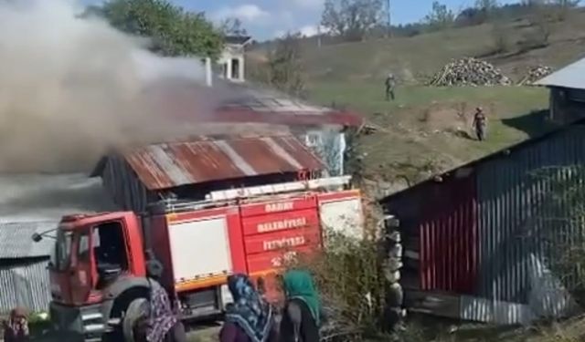 Kastamonu’da korkutan ev yangını